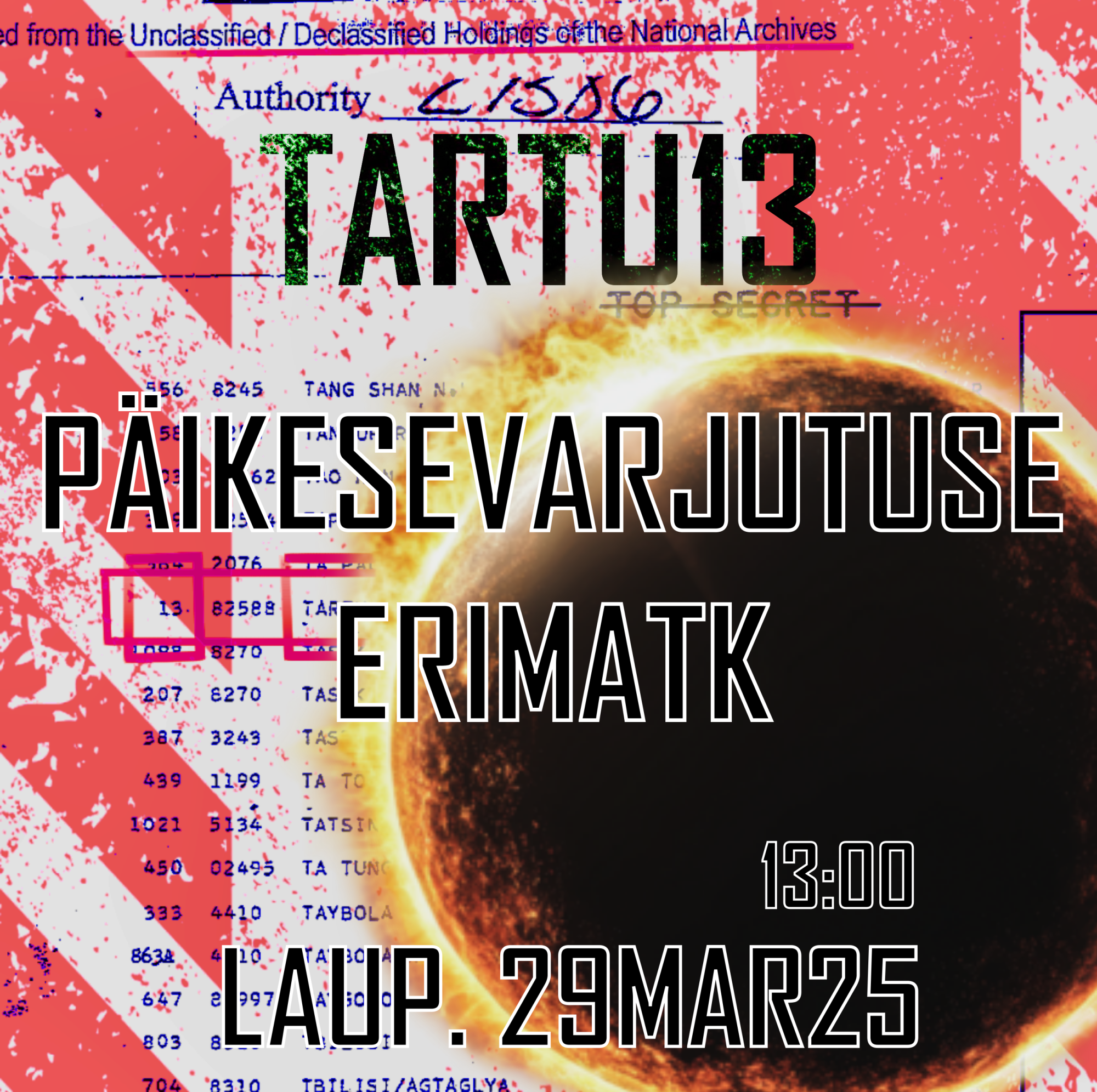 Tartu13: viie punkri retk