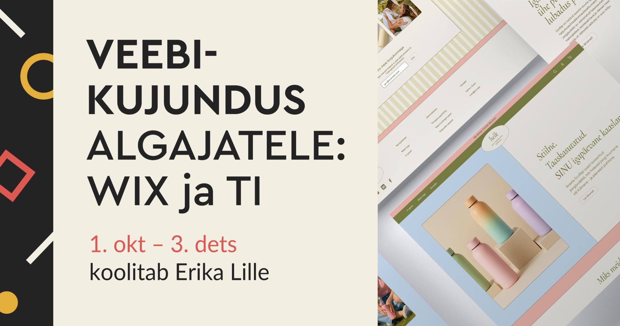 Veebikujundus algajatele: Wix ja TI