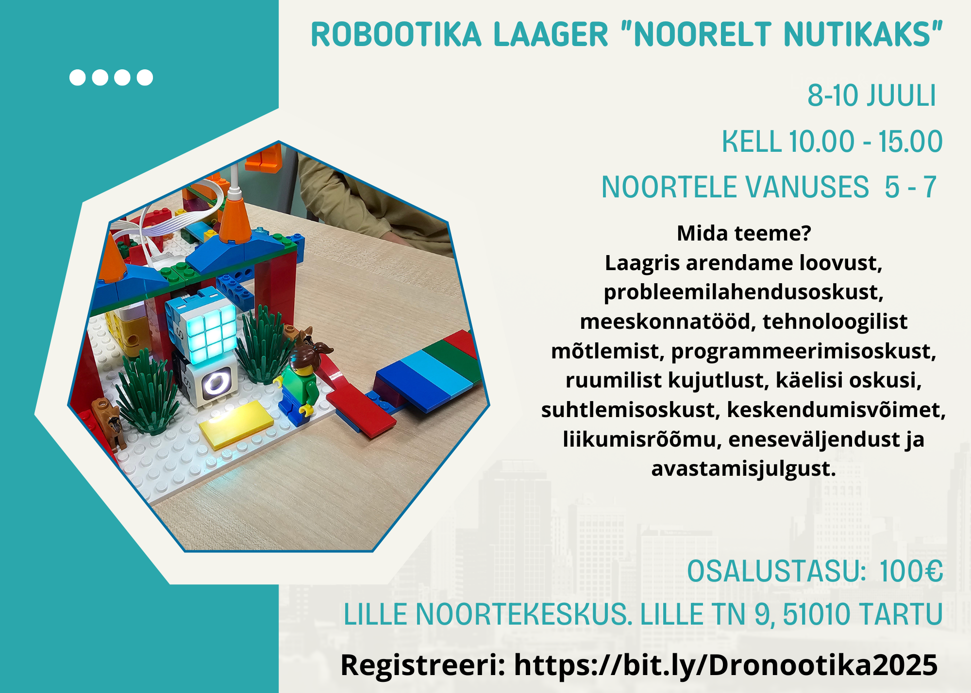 Robootika Laager ” Noorelt Nutikaks”