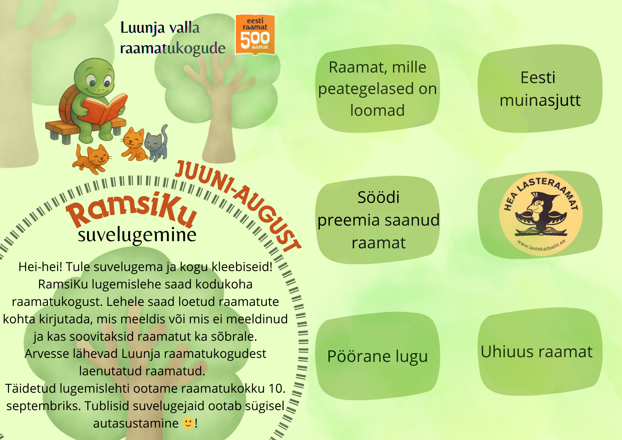 RamsiKu suvelugemine lastele