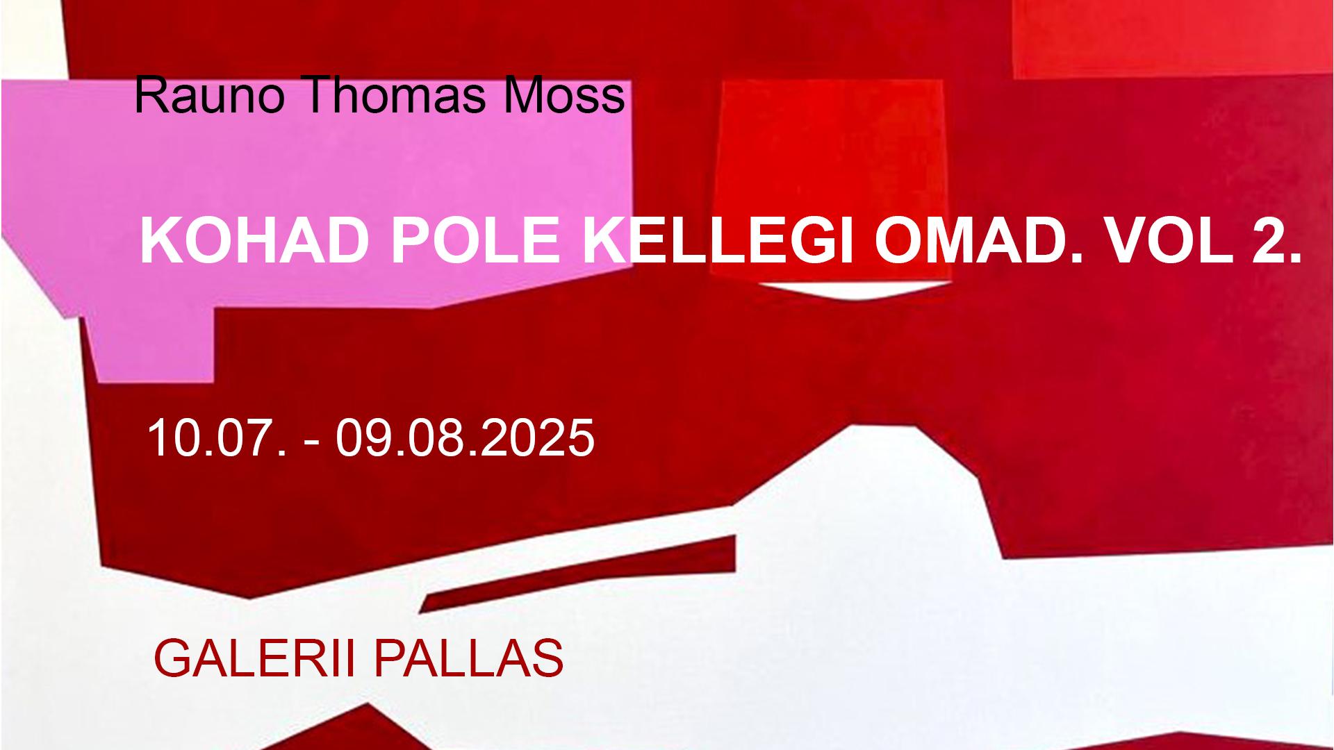 Rauno Thomas Mossi isikunäitus “Kohad pole kellegi omad. Vol. 2”