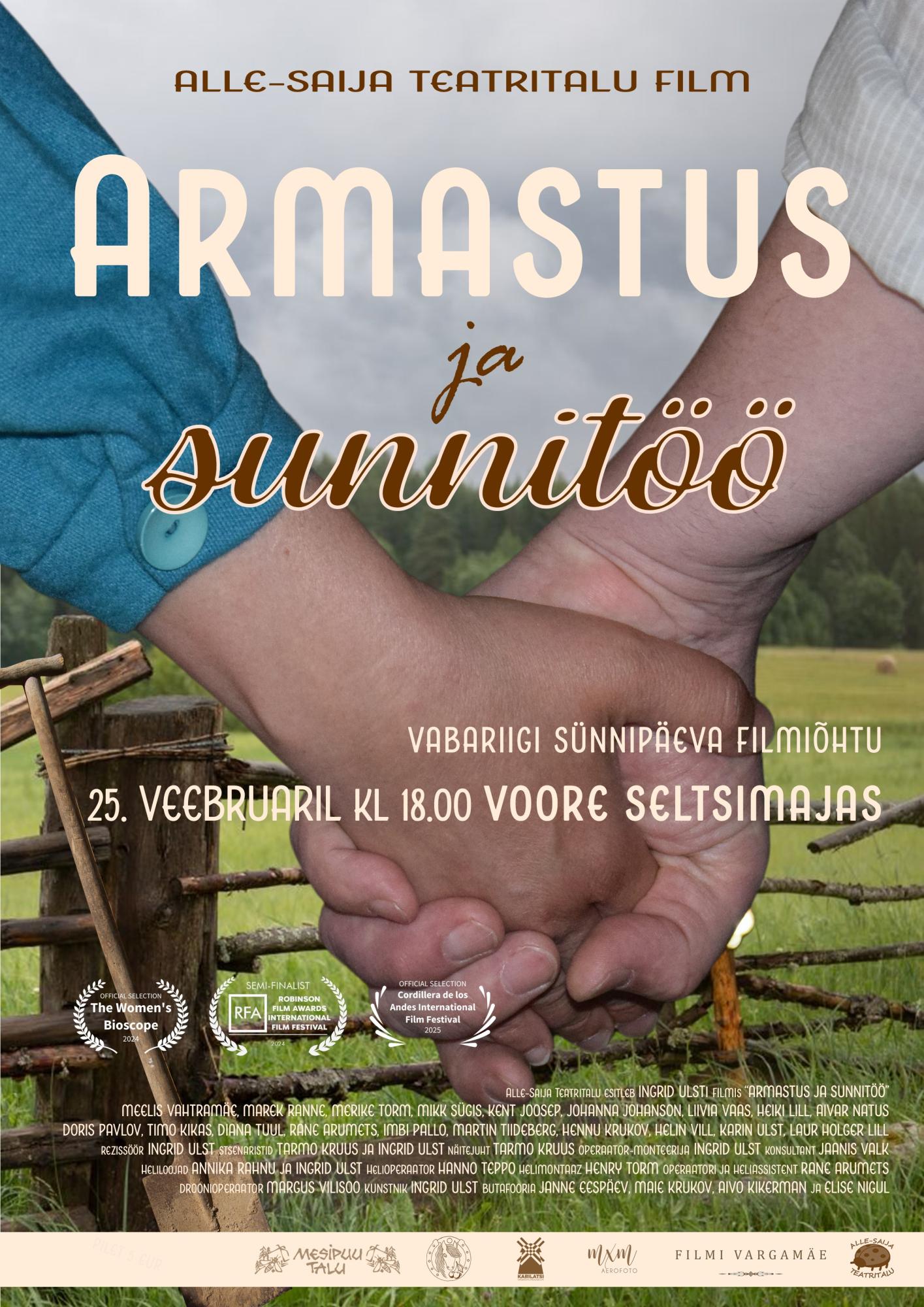 Vabariigi sünnipäeva filmiõhtu filmiga “Armastus ja sunnitöö”