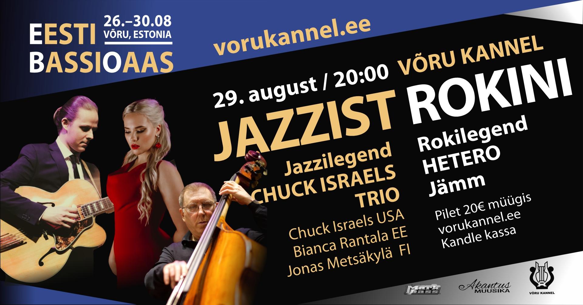 Eesti Bassioaasi 2025 Jazzist rockini – Chuck Israels Trio, Hetero & jämm