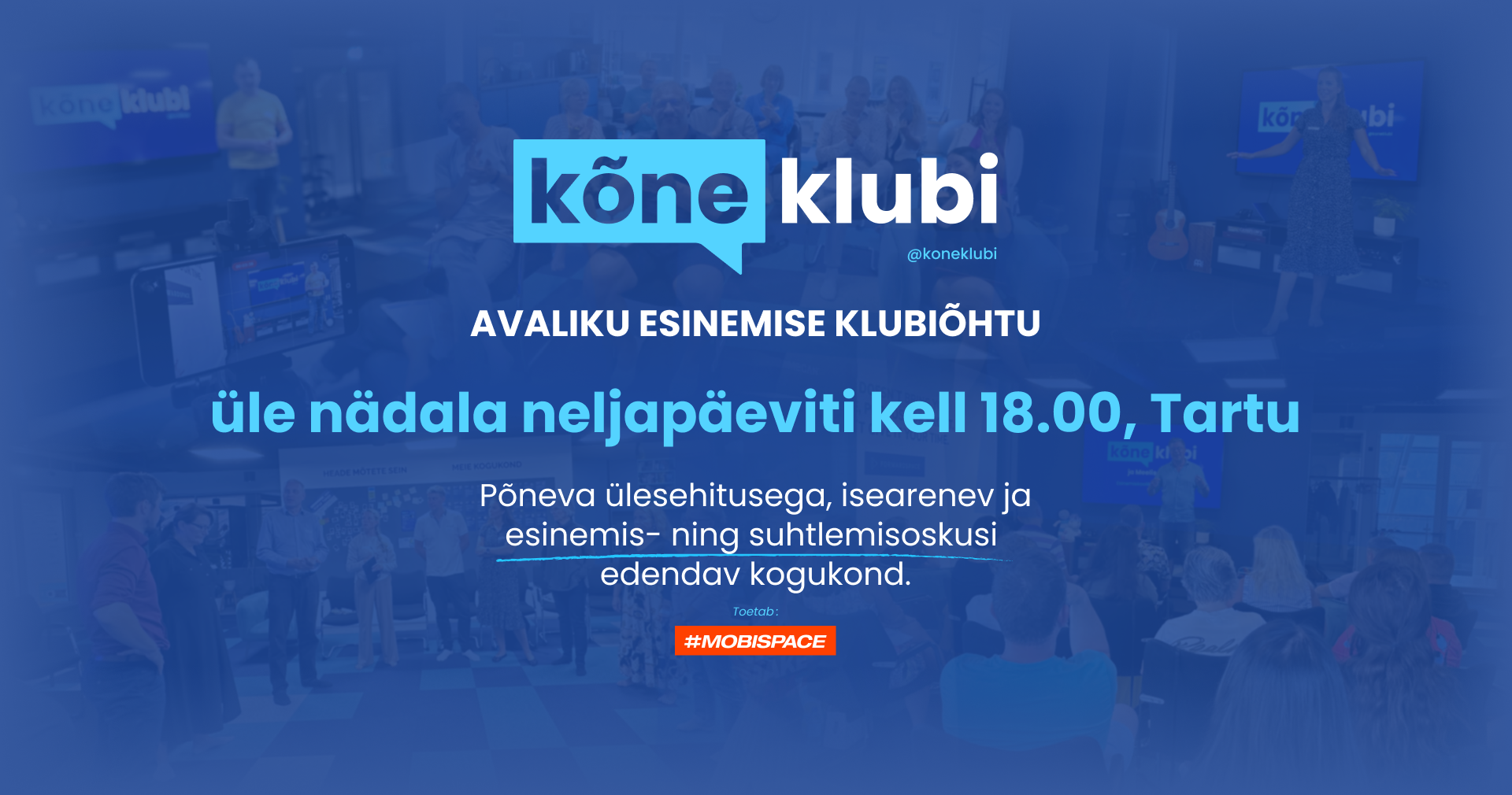 Kõneklubi Tartus – avaliku esinemise klubiõhtud