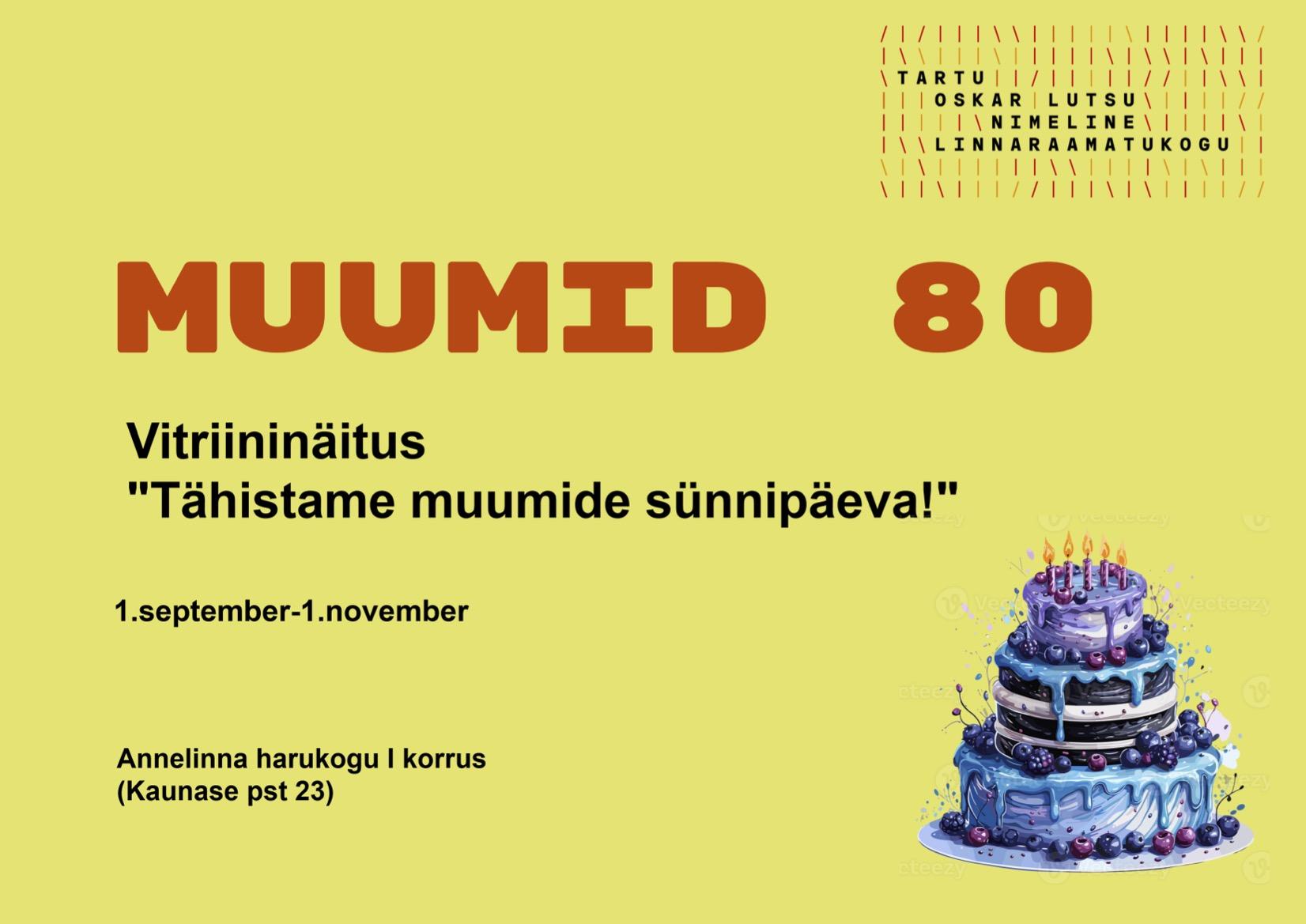 Vitriininäitus “Tähistame muumide sünnipäeva!”