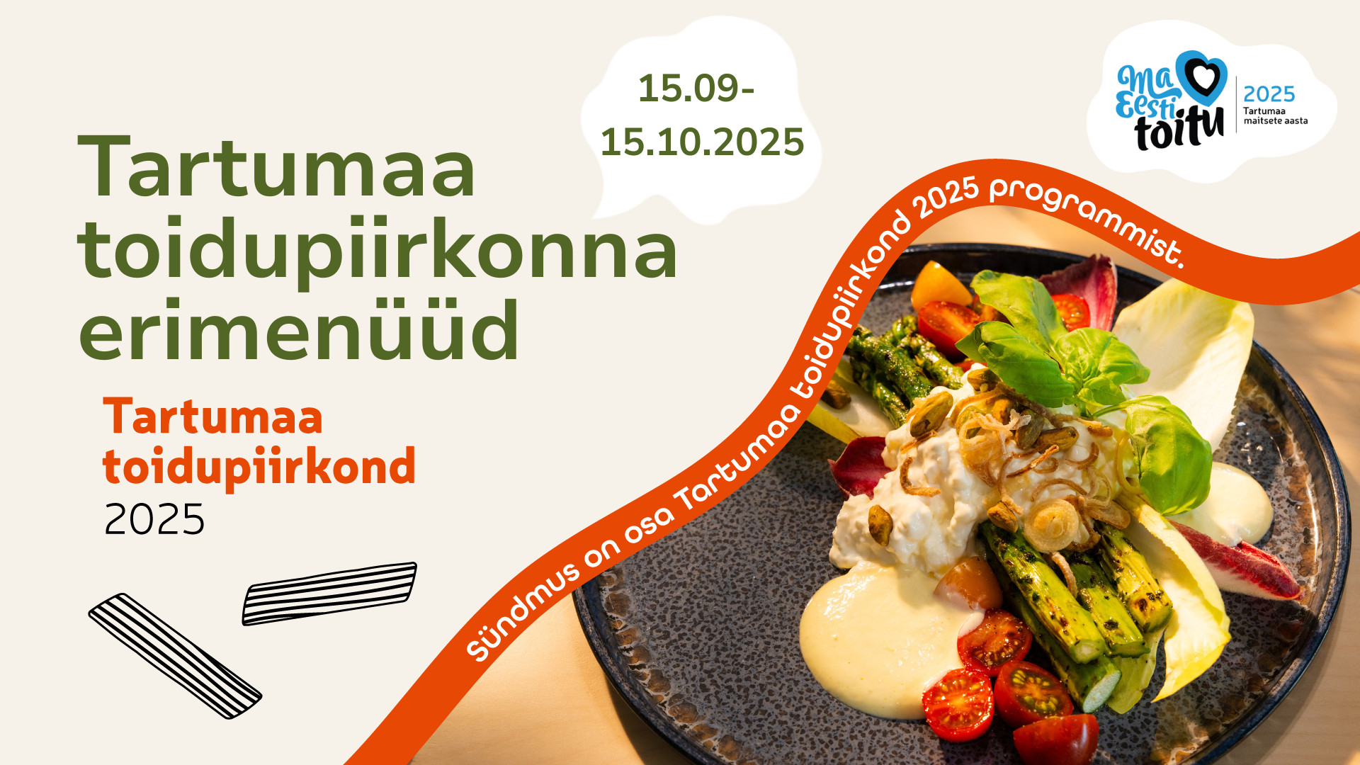 Tartumaa toidupiirkonna erimenüüd