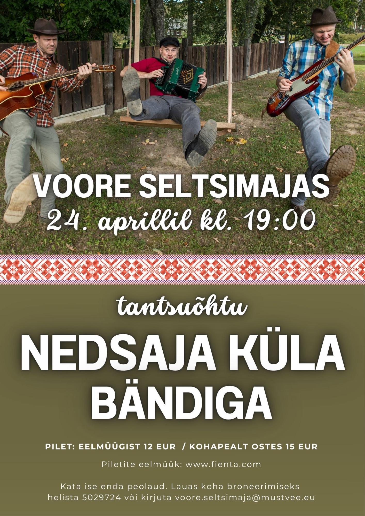 Tantsuõhtu Nedsaja küla bändiga