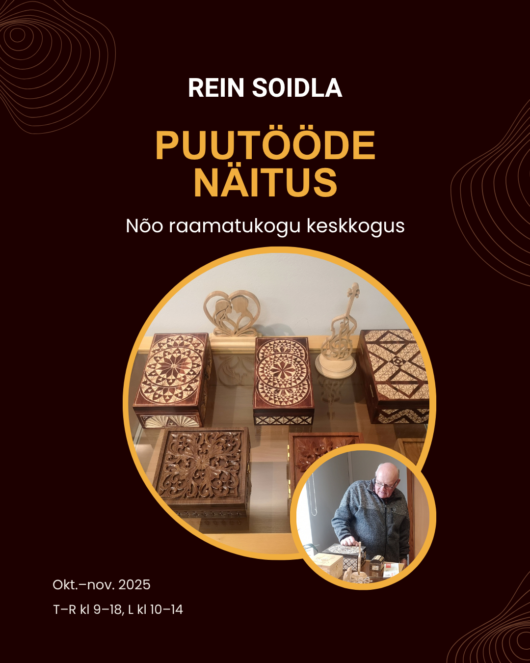 Rein Soidla puutööde näitus