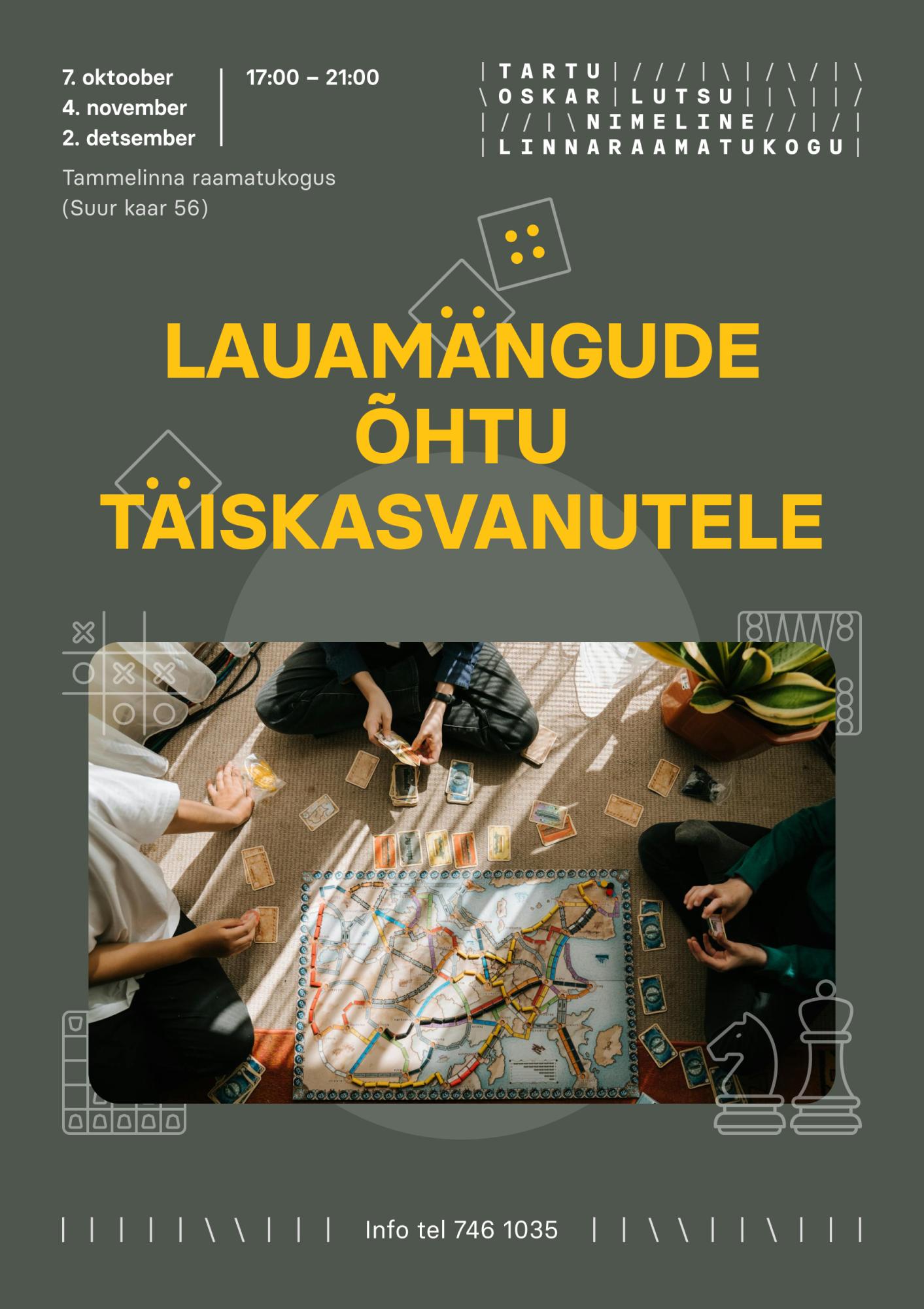 Lauamängude õhtu täiskasvanutele