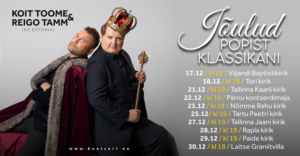 Koit Toome ja Reigo Tamm ”Jõulud popist klassikani”