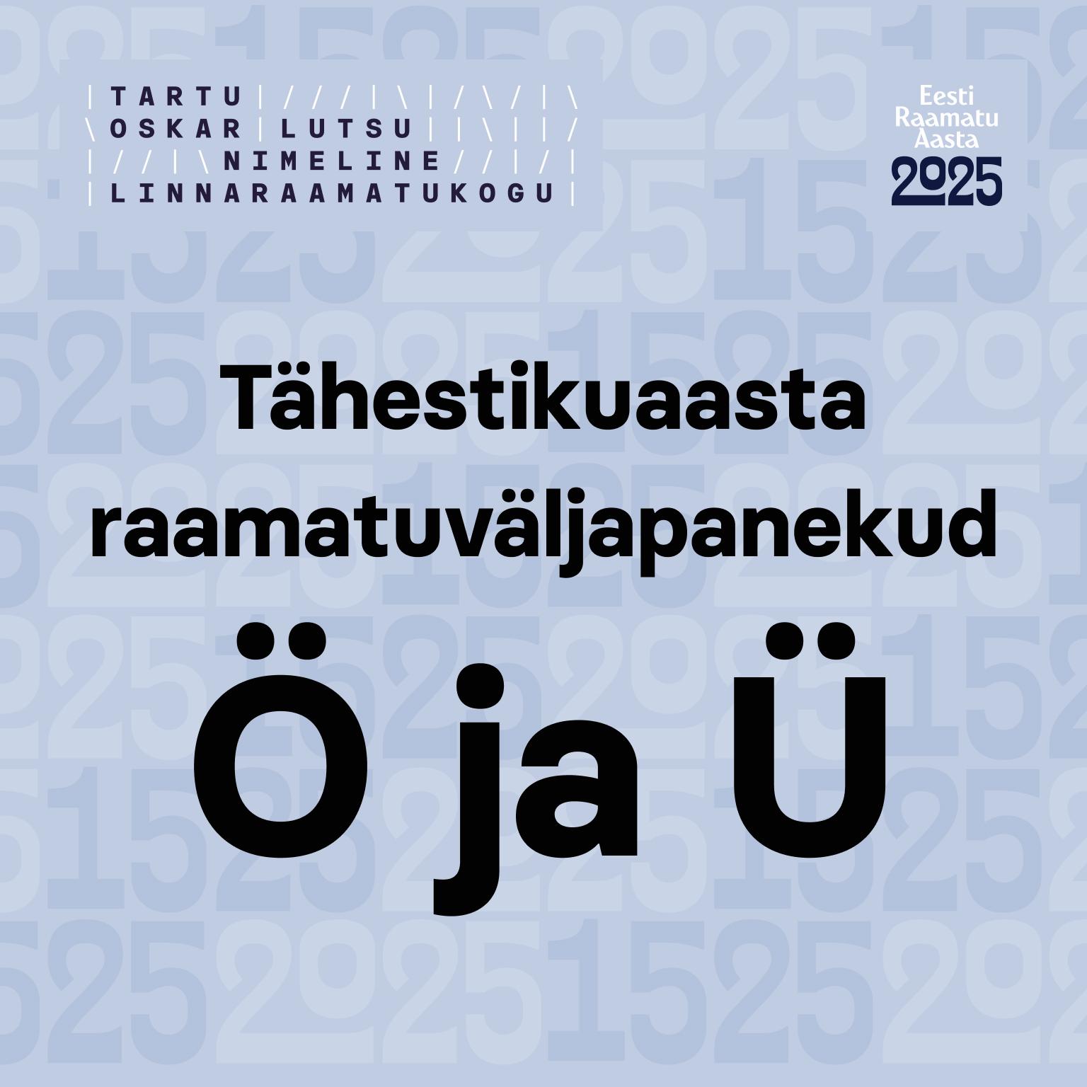 Tähestikuaasta raamatuväljapanekud detsembrikuus