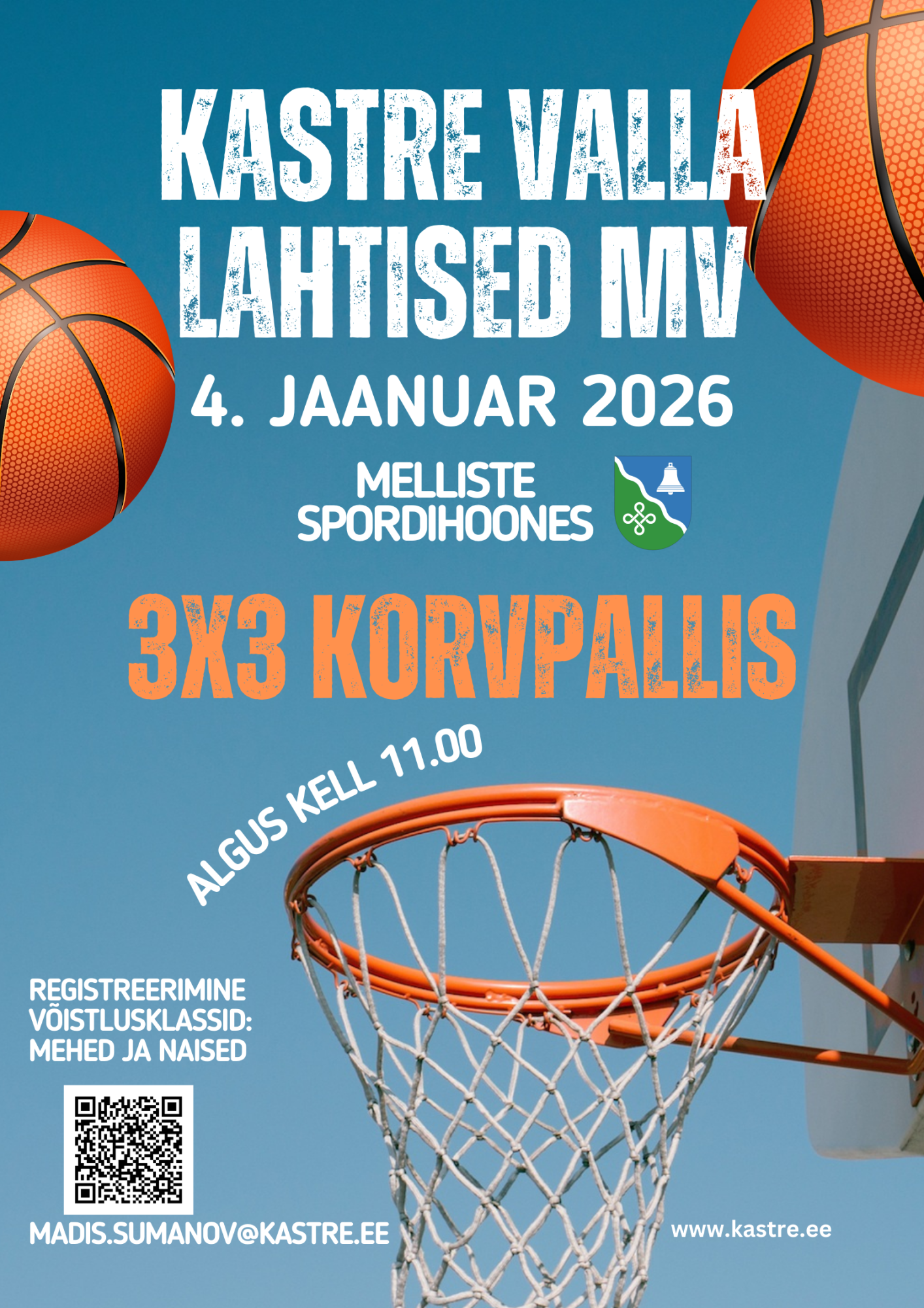 Kastre valla lahtised MV 3×3 korvpallis