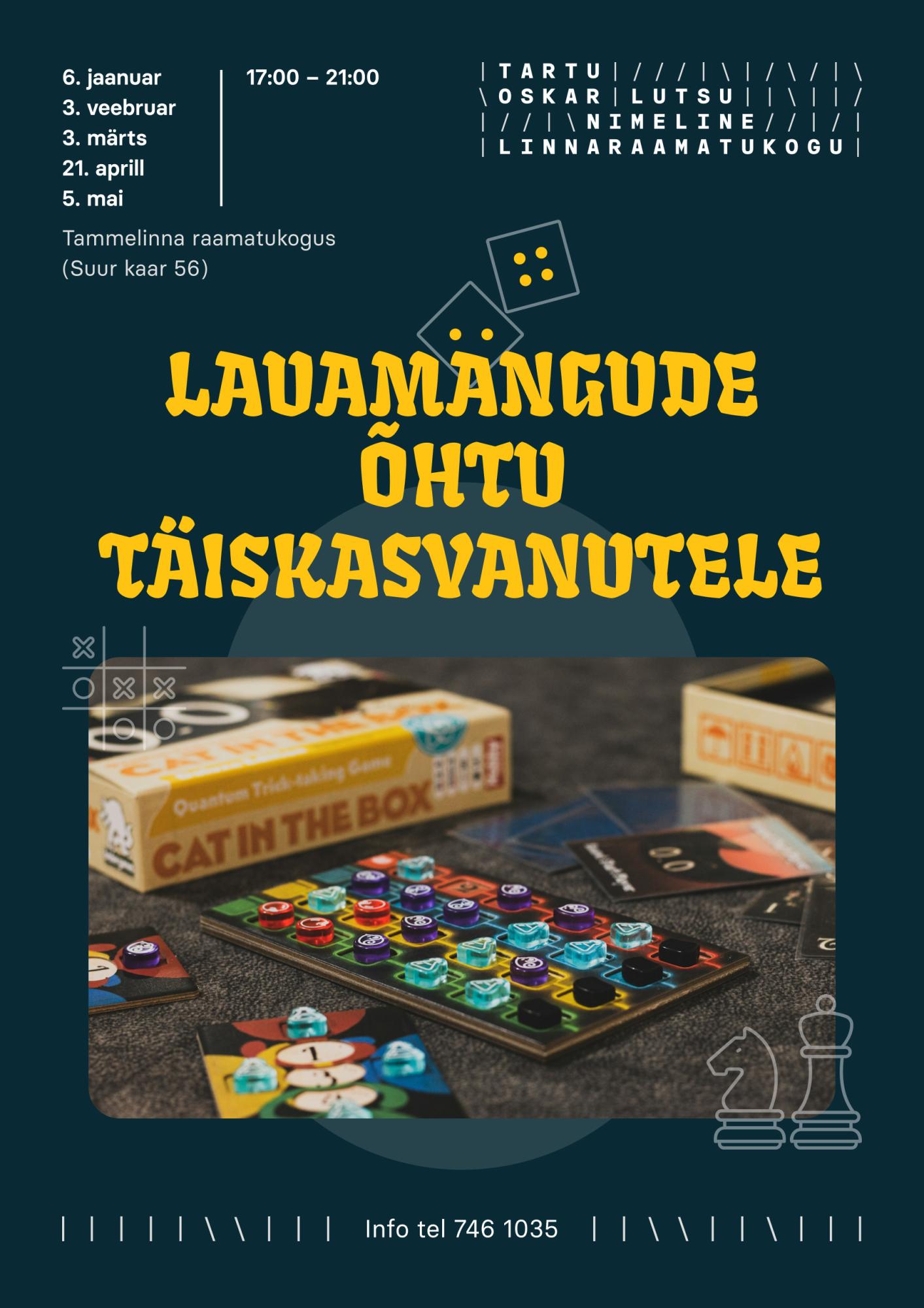 Lauamängude õhtu täiskasvanutele