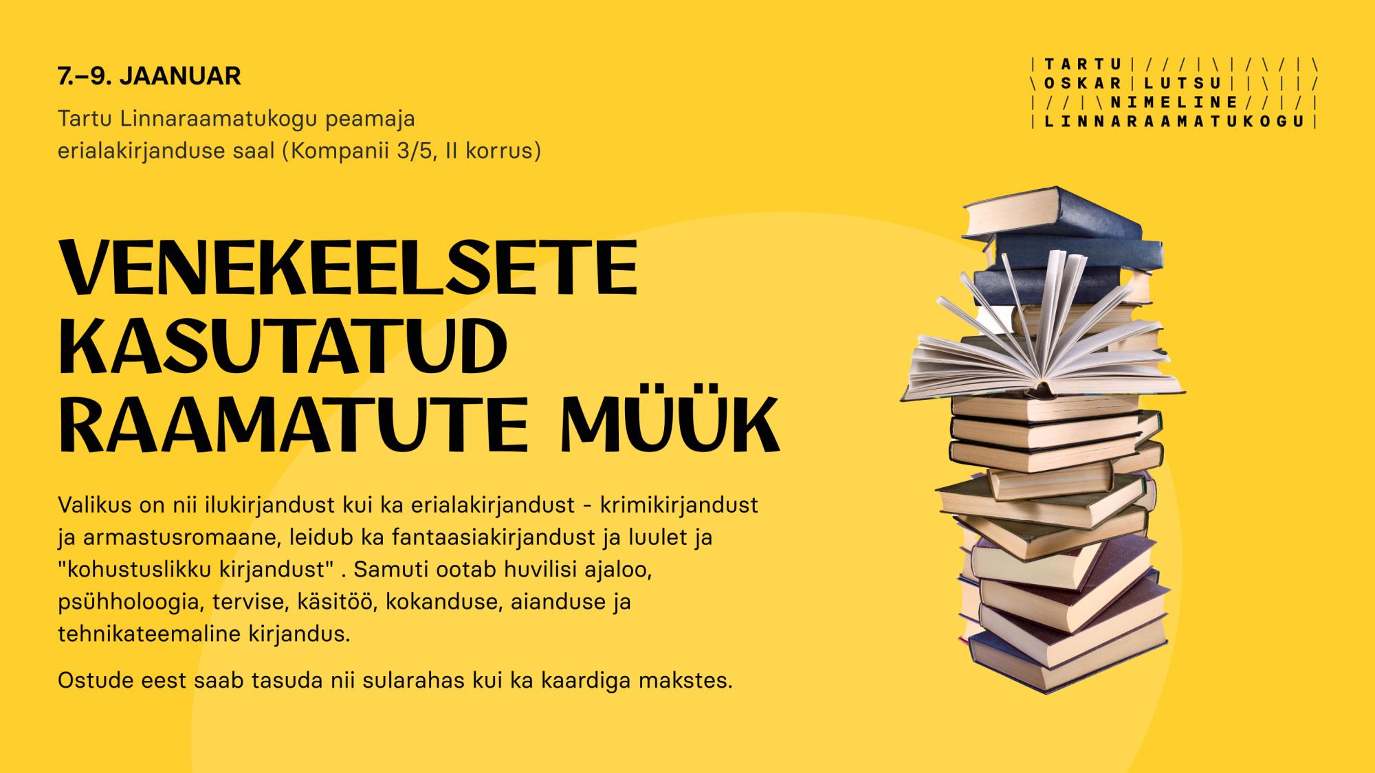 Venekeelsete kasutatud raamatute müük