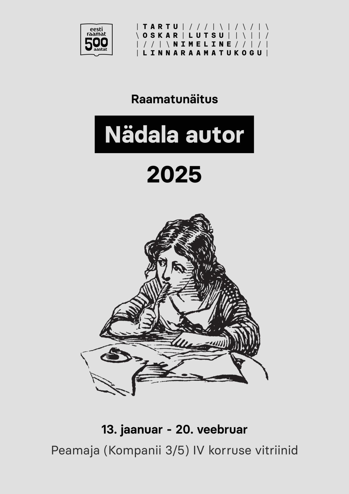 Raamatunäitus „Nädala autor 2025″