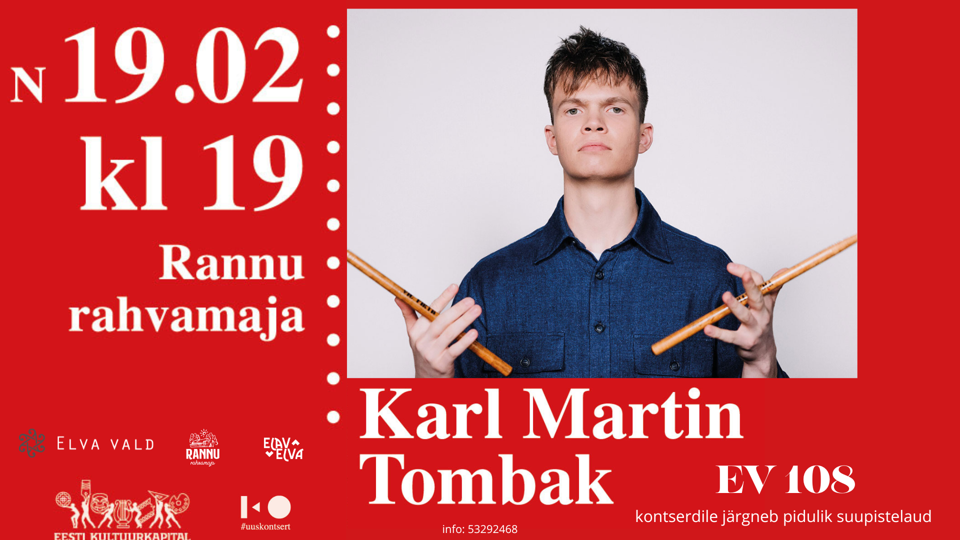 Kontsert EV 108 Karl Martin Tombak marimbal
