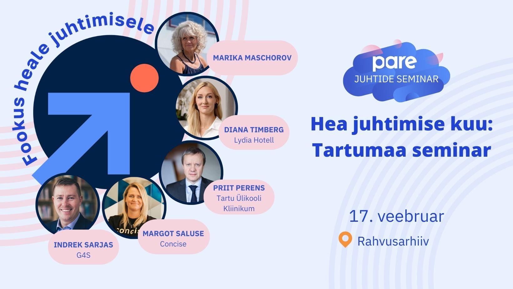 Hea juhtimise kuu: Tartumaa seminar