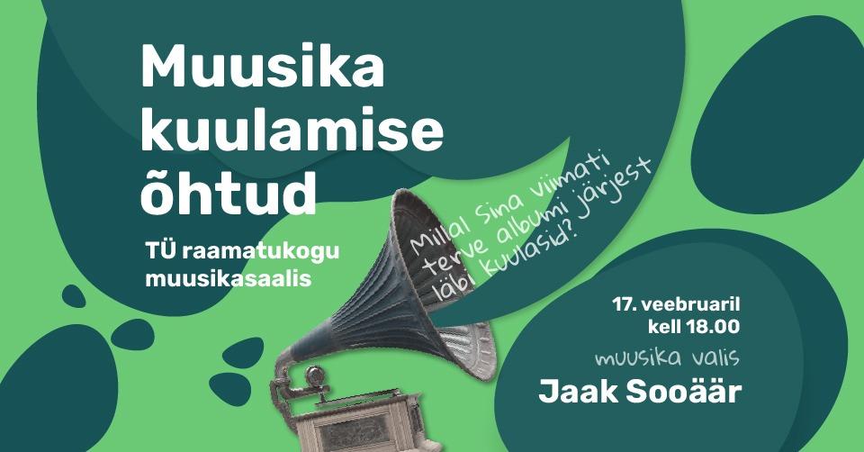 Muusika kuulamise õhtu: plaadi valis Jaak Sooäär