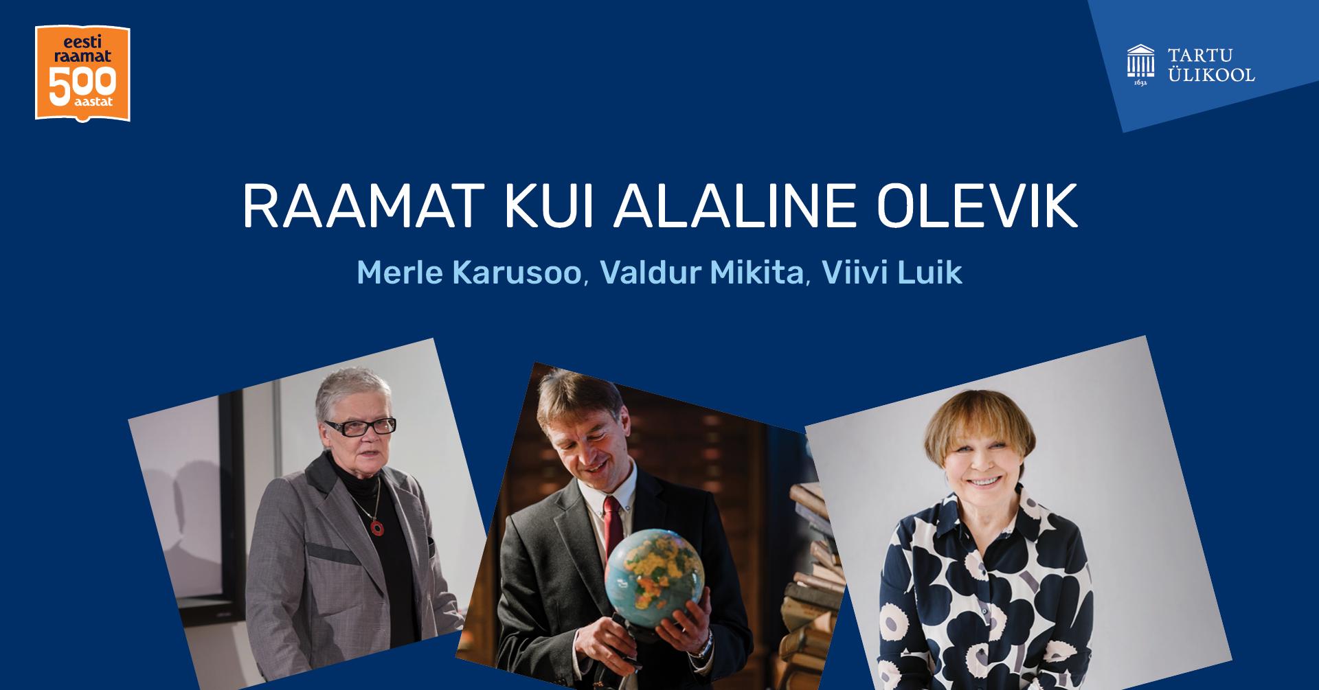 Vabade kunstide professorite vestlusõhtu “Raamat kui alaline olevik”