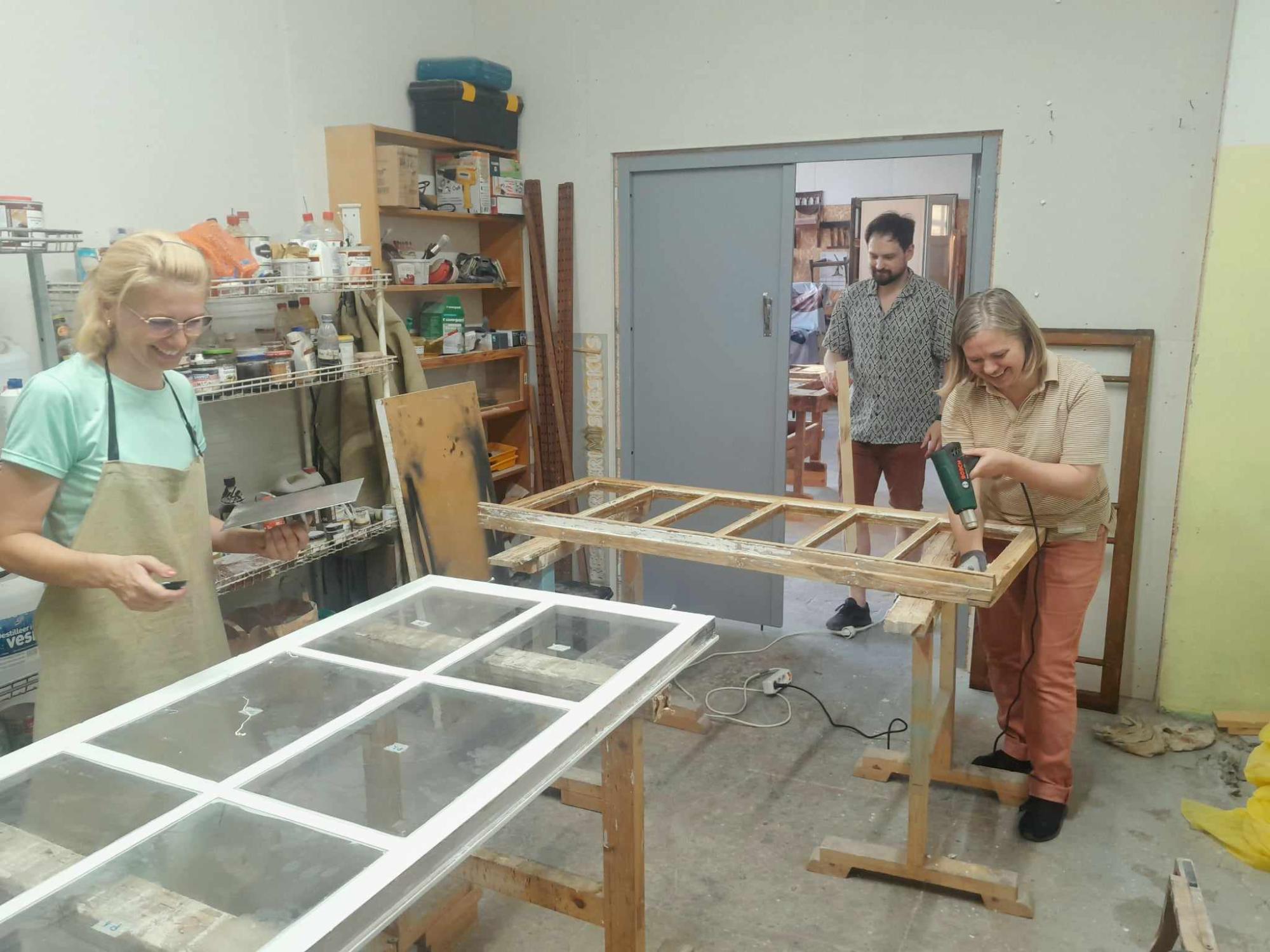 Restaureerimiskeskuse avatud töökoda