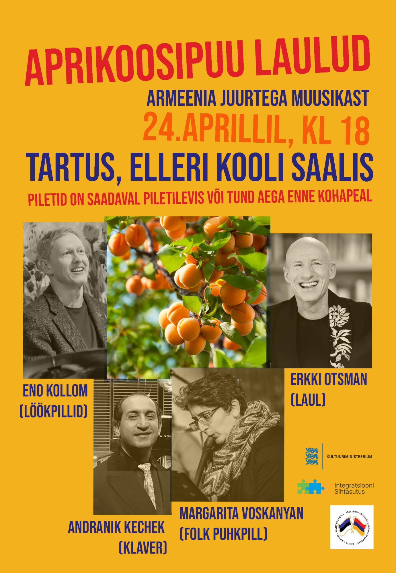 Kontsert “Aprikoosipuu laulud”