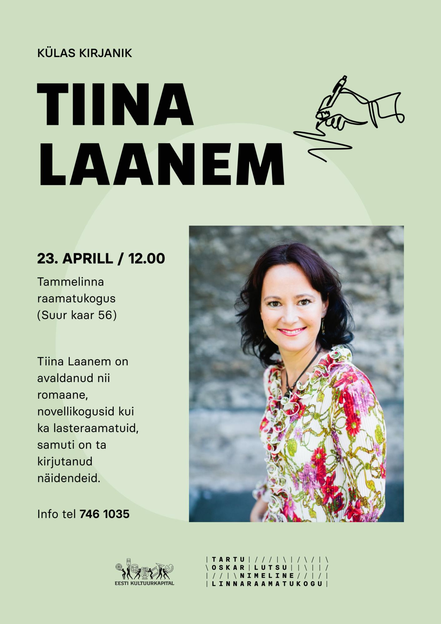 Külas kirjanik Tiina Laanem