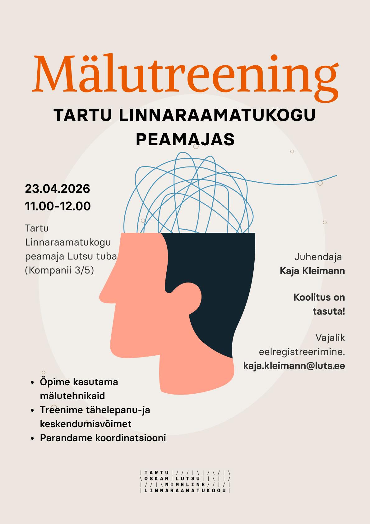 Mälutreening peamajas