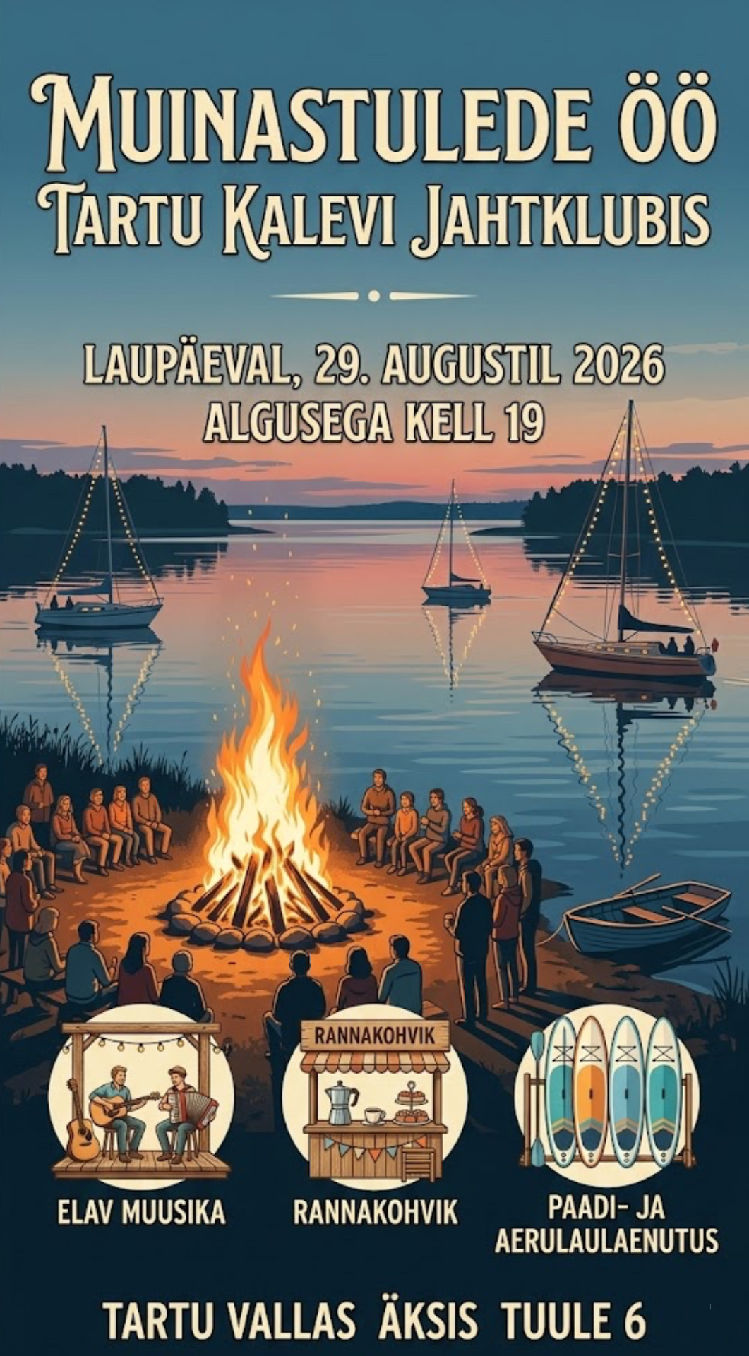 Muinastulede öö Tartu Kalevi Jahtklubis