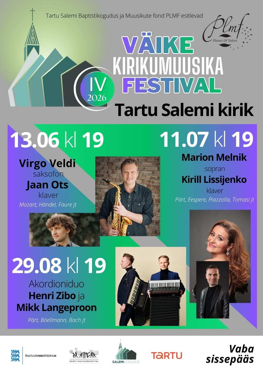 IV Väike kirikumuusika festival 2026