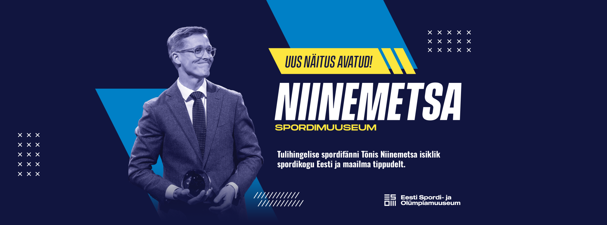 Tõnis Niinemetsa ja spordimuuseumi näitus “Niinemetsa spordimuuseum”