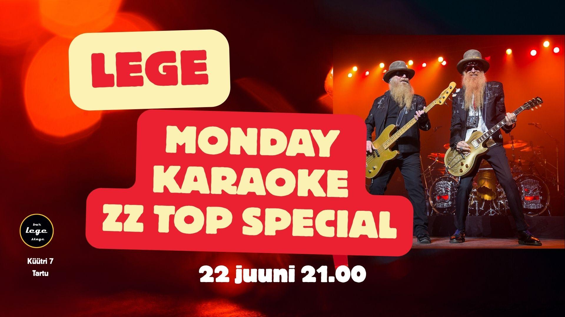 LEGE`ndaarne karaoke esmaspäev – ZZ Top Special