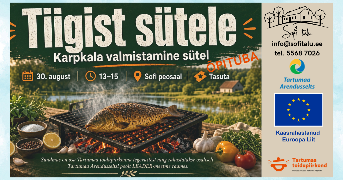 Töötuba: Järvest grillile või tiigist sütele